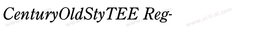 CenturyOldStyTEE Reg字体转换